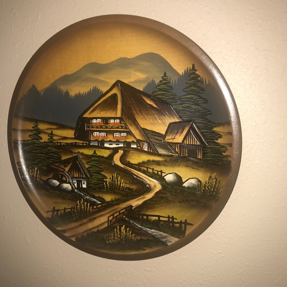 Black Forest 11” Wooden Plate